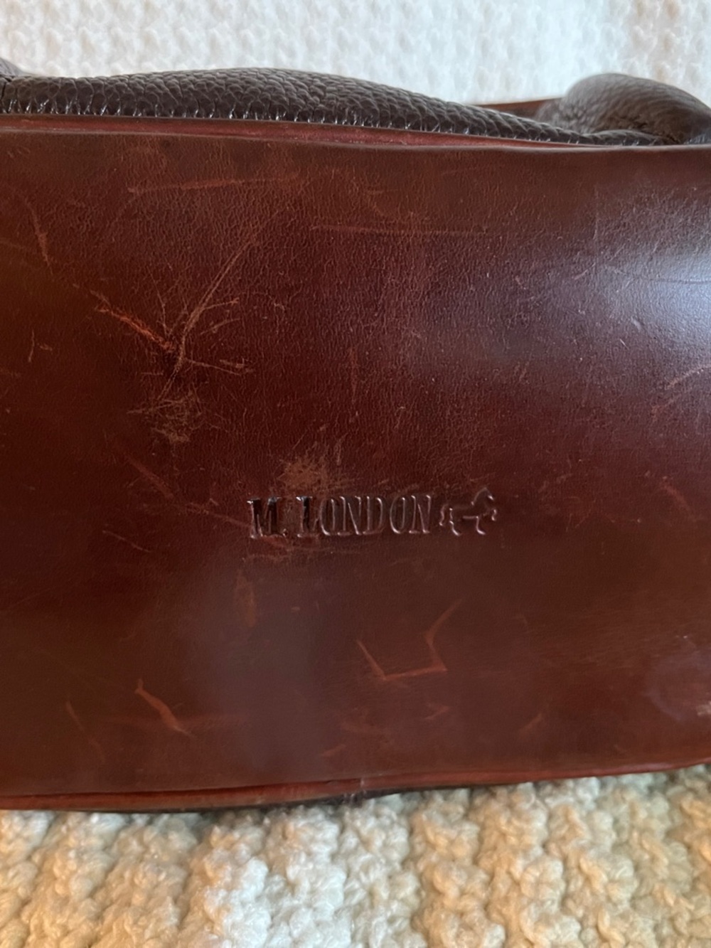 M. Landon leather backpack sling day pack - Picture 5 of 7